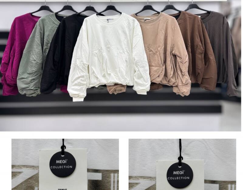 Bluzki damskie Roz S-XL, Mix Kolor Paczka 12 szt